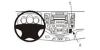 Brodit ProClip 853722 voor Toyota HiLux 2006-2011 en Toyota Fortuner 2006-2010 - productfoto zwarte ABS montagebasis