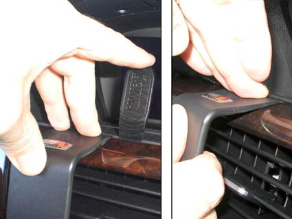 Brodit ProClip 853737 voor BMW 3-series E90, E91, E92, E93 2005-2012 - detail van dashboardmontage