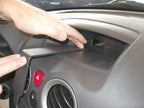 Brodit ProClip 853750 voor Citroen Pluriel 2006-2009, Citroen C3 2006-2009 en Citroen C2 2006-2009 - detail van dashboardmontage