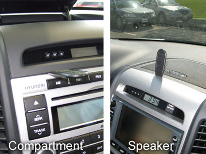 Brodit ProClip 853804 voor Hyundai Santa Fe 2006-2012 - montagepositie op dashboard