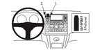 Brodit ProClip 853822 voor Infiniti FX35 2006-2008 - productfoto zwarte ABS montagebasis