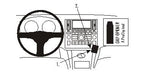 Brodit ProClip 853823 voor Infiniti FX45 2006-2008 en Infiniti FX35 2006-2008 - productfoto zwarte ABS montagebasis