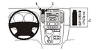 Brodit ProClip 853828 voor Hyundai Entourage 2006-2009, Kia Sedona 2006-2014 en Kia Carnival 2006-2011 - productfoto zwarte ABS montagebasis