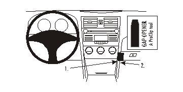 Brodit ProClip 853834 voor Toyota Camry 2007-2011 - productfoto zwarte ABS montagebasis