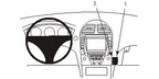 Brodit ProClip 853847 voor Lexus ES Series 2006-2012 - productfoto zwarte ABS montagebasis
