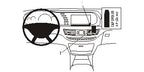 Brodit ProClip 853853 voor Mercedes Benz S-Class 2006-2013 - productfoto zwarte ABS montagebasis