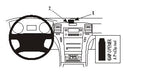 Brodit ProClip 853857 voor Cadillac EXT 2007-2013, Cadillac ESV 2007-2013 e.a. - productfoto zwarte ABS montagebasis