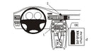 Brodit ProClip 853868 voor Volvo XC70 2008-2011, Volvo V70 II 2008-2011 en Volvo S80 2007-2011 - productfoto zwarte ABS montagebasis
