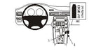 Brodit ProClip 853870 voor Volvo XC70 2008-2011, Volvo V70 II 2008-2011 en Volvo S80 2007-2011 - productfoto zwarte ABS montagebasis