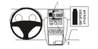 Brodit ProClip 853883 voor Fiat Sedici 2007-2009 en Suzuki SX4 2007-2010 - productfoto zwarte ABS montagebasis