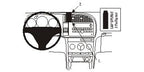 Brodit ProClip 853901 voor Saab 9-3 2007-2008 en Saab 9-3 2009-2011 - productfoto zwarte ABS montagebasis