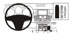 Brodit ProClip 853910 voor Acura RDX 2007-2012 - productfoto zwarte ABS montagebasis
