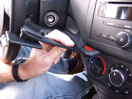 Brodit ProClip 853923 voor Chevrolet Aveo 2007-2011 - montagepositie op dashboard