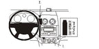Brodit ProClip 853923 voor Chevrolet Aveo 2007-2011 - productfoto zwarte ABS montagebasis