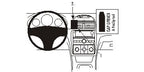 Brodit ProClip 853926 voor Saturn Aura 2007-2009 - productfoto zwarte ABS montagebasis