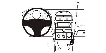 Brodit ProClip 853927 voor Saturn Aura 2007-2009 - productfoto zwarte ABS montagebasis