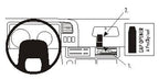 Brodit ProClip 853933 voor Chevrolet W-series 1999-2007, GMC W-series 1999-2007 en Isuzu N-series 1999-2007 - productfoto zwarte ABS montagebasis