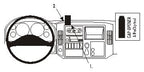 Brodit ProClip 853943 voor International Workstar 2002-2017, International TerraStar 2002-2017 e.a. - productfoto zwarte ABS montagebasis