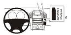 Brodit ProClip 853954 voor Chevrolet Captiva 2007-2011 - productfoto zwarte ABS montagebasis