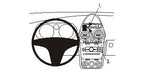 Brodit ProClip 853955 voor Opel Corsa 2007-2014 - productfoto zwarte ABS montagebasis