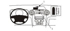 Brodit ProClip 853960 voor Kia Carens III 2007-2013 - productfoto zwarte ABS montagebasis