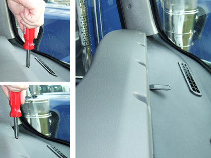 Brodit ProClip 853961 voor Kenworth W900-Series 2002-2005, Kenworth T800-Series 2002-2005 e.a. - montagepositie op dashboard