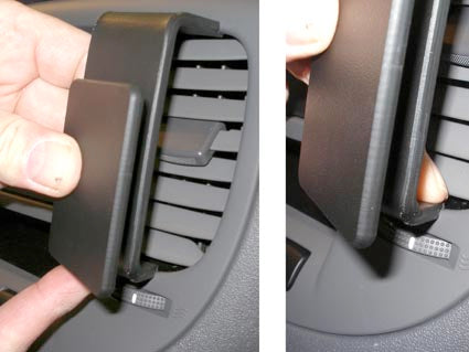 Brodit ProClip 853964 voor Kia Rio 2006-2011 en Kia Rio 2007-2011 - detail van dashboardmontage