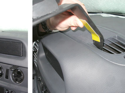 Brodit ProClip 853980 voor Mercedes Benz Sprinter 2000-2006 - montagepositie op dashboard