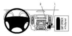 Brodit ProClip 853982 voor Mitsubishi Pajero 2007-2019 - productfoto zwarte ABS montagebasis