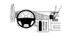 Brodit ProClip 853986 voor Volvo FL 2007-2026 en Volvo FE 2007-2026 - productfoto zwarte ABS montagebasis