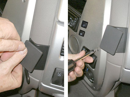 Brodit ProClip 853988 voor Daf XF 2006-2013 - detail van dashboardmontage