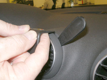 Brodit ProClip 853989 voor Audi S3 2008-2013, Audi S3 2007-2013 e.a. - detail van dashboardmontage