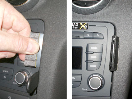 Brodit ProClip 853991 voor Audi S3 2008-2013, Audi S3 2007-2013 e.a. - ProClip geplaatst in het voertuig