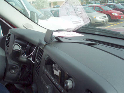 Brodit ProClip 854020 voor Chevrolet Silverado 2007-2013 en GMC Sierra 2007-2013 - detail van dashboardmontage