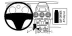 Brodit ProClip 854053 voor Opel Antara 2007-2015 - productfoto zwarte ABS montagebasis