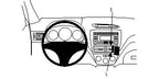 Brodit ProClip 854083 voor Subaru WRX 2008-2014, Subaru Outback Sport 2008-2011 e.a. - productfoto zwarte ABS montagebasis