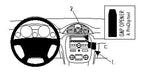 Brodit ProClip 854103 voor Buick Enclave 2008-2012 - productfoto zwarte ABS montagebasis