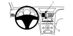 Brodit ProClip 854155 voor Chevrolet Malibu 2008-2012 - productfoto zwarte ABS montagebasis