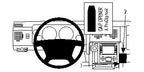 Brodit ProClip 854158 voor Hummer H2 2008-2011 - productfoto zwarte ABS montagebasis