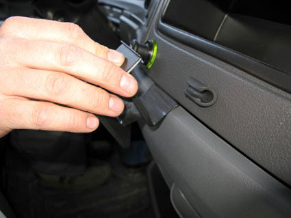 Brodit ProClip 854180 voor Mercedes Benz Atego 2008-2023 - montagepositie op dashboard