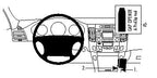 Brodit ProClip 854191 voor Hyundai Sonata 2009-2010 - productfoto zwarte ABS montagebasis