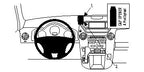 Brodit ProClip 854197 voor Honda Pilot 2009-2012 - productfoto zwarte ABS montagebasis