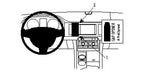 Brodit ProClip 854200 voor Jaguar XF 2009-2015 - productfoto zwarte ABS montagebasis