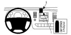 Brodit ProClip 854203 voor Chevrolet Van 2008-2016, Chevrolet Express 2008-2016 e.a. - productfoto zwarte ABS montagebasis