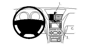 Brodit ProClip 854238 voor Chevrolet Traverse 2009-2012 - productfoto zwarte ABS montagebasis