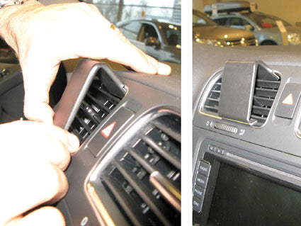 Brodit ProClip 854260 voor Volkswagen Jetta SportsWagen 2010-2014, Volkswagen GTI 2010-2014 e.a. - detail van dashboardmontage