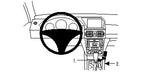 Brodit ProClip 854269 voor Mercedes Benz GLK-Class 2008-2012 - productfoto zwarte ABS montagebasis
