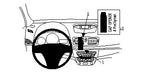 Brodit ProClip 854283 voor Renault Mégane III 2009-2016 en Renault Fluence 2010-2015 - productfoto zwarte ABS montagebasis