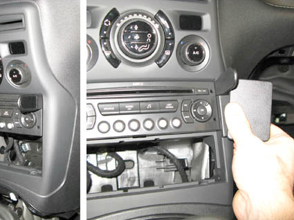 Brodit ProClip 854294 voor Citroen C3 Picasso 2009-2018 - montagepositie op dashboard