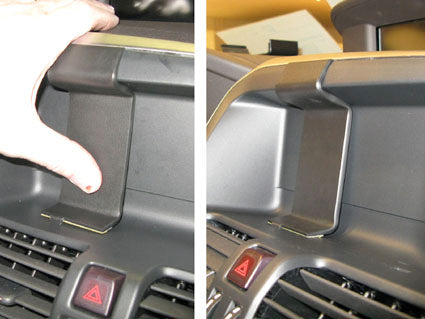 Brodit ProClip 854297 voor Volvo XC60 2009-2010 - detail van dashboardmontage